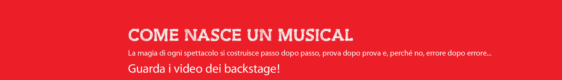 Come nasce un musical
